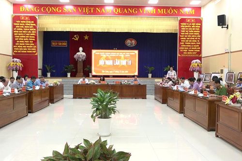 Tân Châu tổ chức Hội nghị Ban Chấp hành Đảng bộ thị xã lần thứ 19