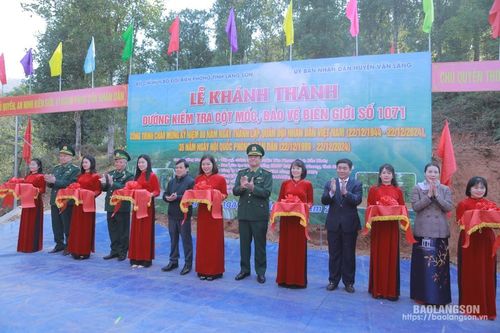 Khánh thành đường kiểm tra cột mốc, bảo vệ biên giới số 1071
