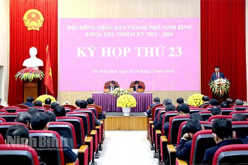 Kỳ họp thứ 23, HĐND thành phố Ninh Bình khóa XXI