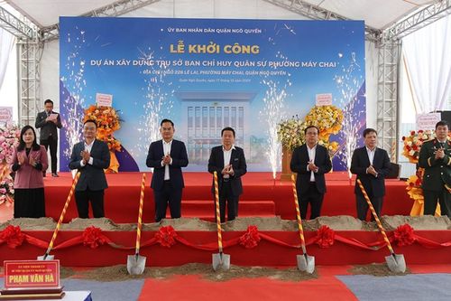 Hải Phòng: Khởi công xây dựng trụ sở Ban Chỉ huy Quân sự cấp xã, phường đầu tiên