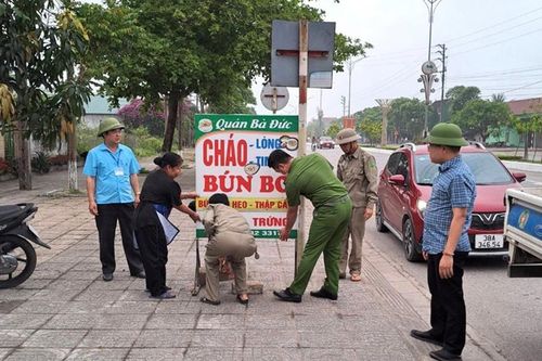 Thị xã Hồng Lĩnh (Hà Tĩnh): Tổ chức nhiều đợt cao điểm ra quân xử lý vi phạm trật tự đô thị