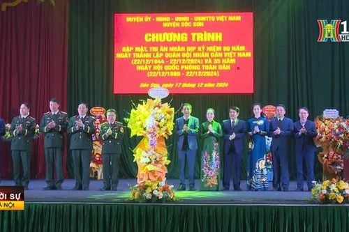 Sóc Sơn gặp mặt kỷ niệm Ngày thành lập Quân đội