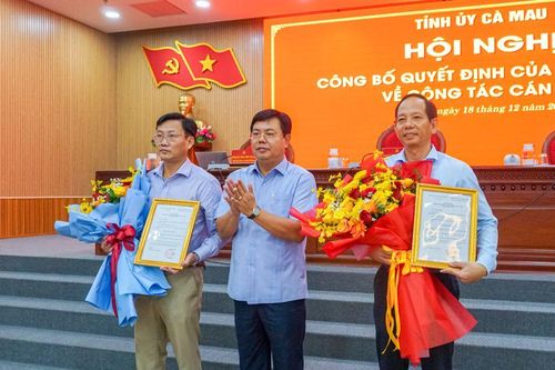 Chỉ định 2 đồng chí tham gia Ban Chấp hành Đảng bộ tỉnh Cà Mau