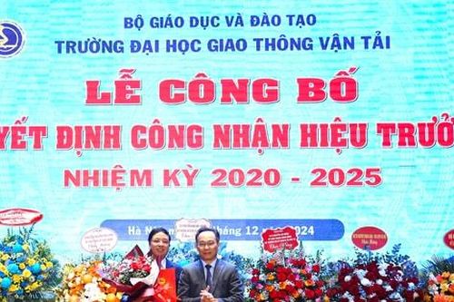 PGS.TS Nguyễn Văn Hùng được bổ nhiệm làm Hiệu trưởng Trường ĐH Giao thông vận tải