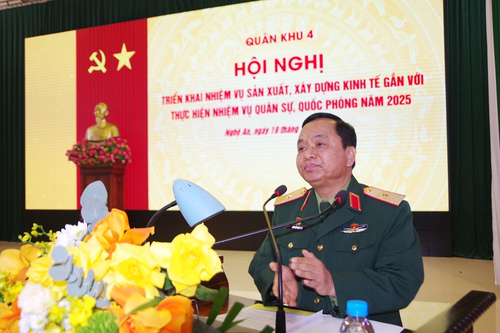 Quân khu 4: Triển khai nhiệm vụ sản xuất, xây dựng kinh tế gắn với quân sự, quốc phòng năm 2025