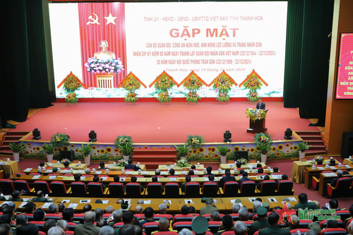 Thanh Hóa: Gặp mặt cán bộ Quân đội, Công an nghỉ hưu nhân dịp kỷ niệm 80 năm Ngày thành lập QĐND Việt Nam