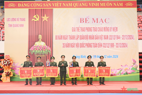 Bế mạc giải thể thao phong trào lực lượng vũ trang tỉnh Quảng Ninh