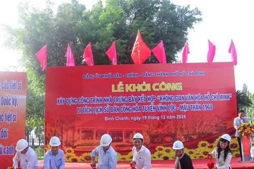 Khởi công xây dựng Nhà trưng bày kết hợp Không gian văn hóa Hồ Chí Minh
