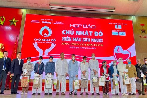 Chương trình hiến máu Chủ nhật Đỏ sẽ diễn ra vào ngày 29-12