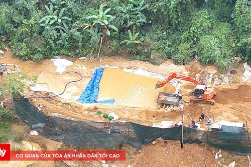 Yên Bái: Khai thác đá đỏ trái phép quy mô lớn tại xã Tân Lĩnh