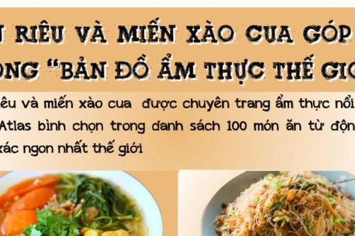 Bún riêu, miến xào cua: Hai món ăn ngon nhất từ động vật giáp xác