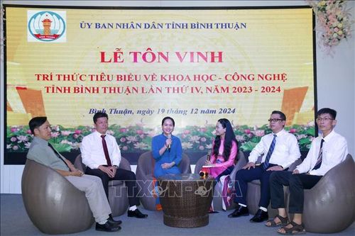 Tôn vinh trí thức tiêu biểu về khoa học công nghệ tỉnh Bình Thuận
