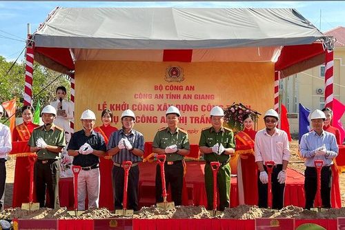 Khởi công xây dựng trụ sở Công an thị trấn An Phú