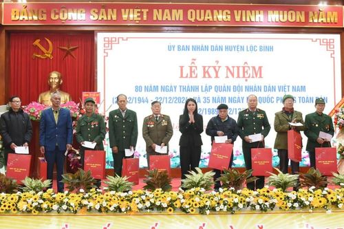 Lộc Bình kỷ niệm 80 năm Ngày thành lập Quân đội nhân dân Việt Nam