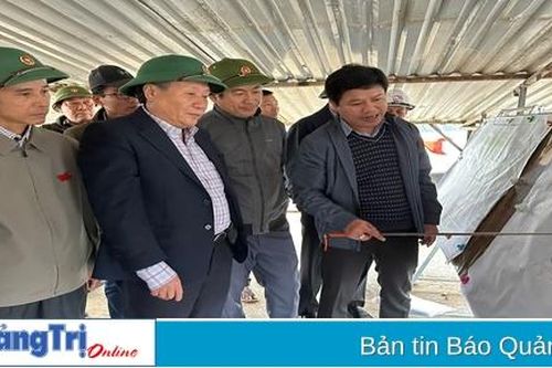 Quyền Chủ tịch UBND tỉnh Hà Sỹ Đồng kiểm tra thực địa công tác giải phóng mặt bằng dự án Cảng hàng không Quảng Trị