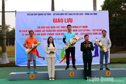 Gần 120 VĐV tham gia giao lưu thi đấu các môn thể thao