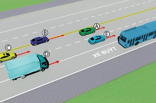 Những xe nào đi sai?