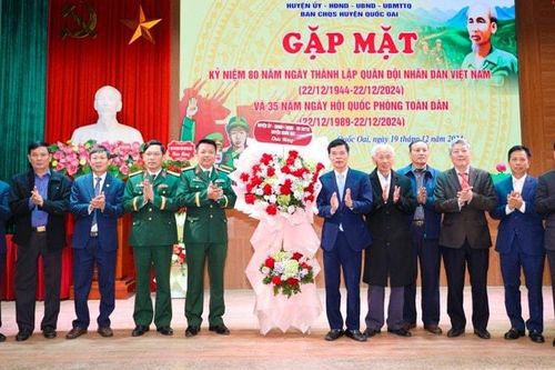 Huyện Quốc Oai kỷ niệm 80 năm Ngày thành lập Quân đội nhân dân Việt Nam