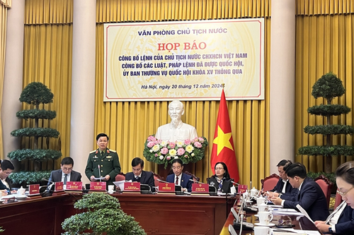 Công bố Lệnh của Chủ tịch nước về 10 Luật, Pháp lệnh được Quốc hội thông qua