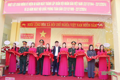Huyện Đầm Hà (Quảng Ninh): Khánh thành 2 trụ sở Ban CHQS cấp xã