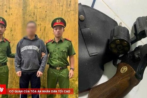 Tạm giữ 'con nghiện' tàng trữ vũ khí quân dụng