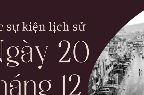 Ngày 20/12 là ngày gì? Các sự kiện lịch sử diễn ra vào ngày 20/12