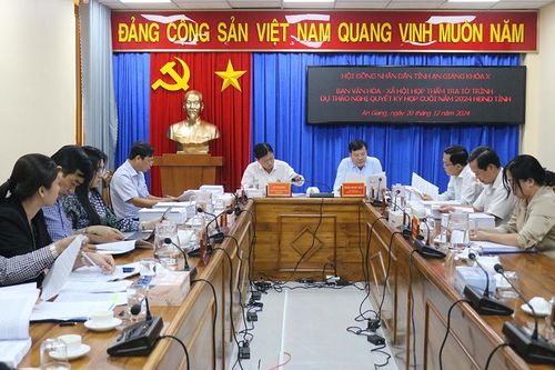 Thẩm tra tờ trình, dự thảo nghị quyết kỳ họp cuối năm 2024 lĩnh vực văn hóa – xã hội