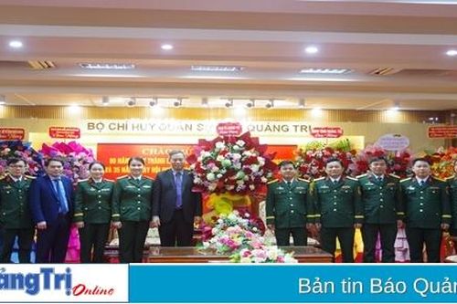 Phó Bí thư Thường trực Tỉnh ủy, Chủ tịch HĐND tỉnh Nguyễn Đăng Quang thăm, chúc mừng Bộ CHQS tỉnh nhân 80 năm Ngày thành lập QĐND Việt Nam