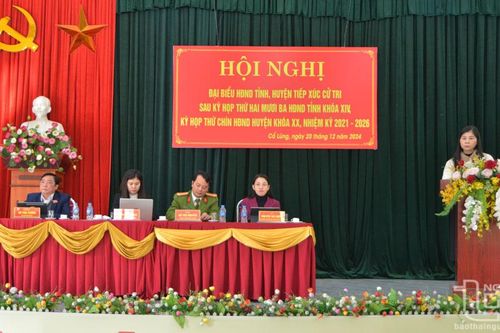Đại biểu HĐND tỉnh Thái Nguyên tiếp xúc cử tri các xã Cổ Lũng, Yên Trạch