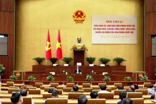 Hội nghị đối thoại giữa Đảng ủy, Lãnh đạo Văn phòng Quốc hội với đảng viên, cán bộ, công chức, viên chức, người lao động