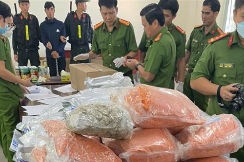 Thu giữ 12.000 viên 'hồng phiến' được giấu trong bình đựng măng ớt
