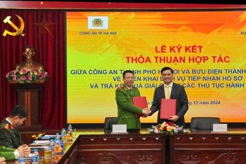 Bưu điện chuyển phát hơn 1 triệu bưu gửi hằng năm cho Công an thành phố Hà Nội