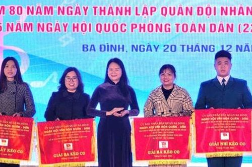 Sôi nổi Ngày hội Văn hóa quân - dân tại quận Ba Đình
