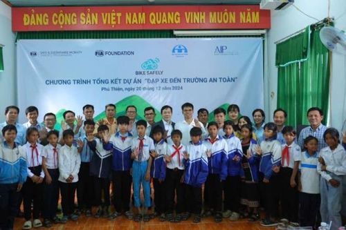 Hiệu quả tích cực từ dự án 'Đạp xe đến trường an toàn' tại Gia Lai