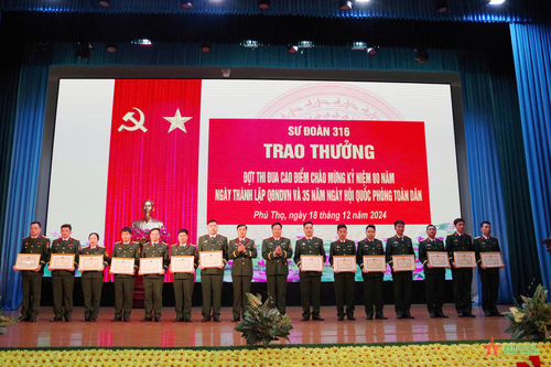 Sư đoàn 316 với nhiều hoạt động thiết thực, ý nghĩa chào mừng Ngày thành lập Quân đội