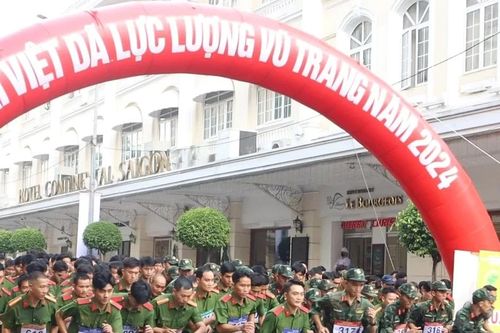 TPHCM: Sôi nổi giải Việt dã lực lượng vũ trang