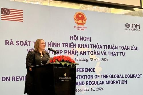 Trưởng Phái đoàn IOM ấn tượng trước nỗ lực triển khai Thỏa thuận toàn cầu về di cư hợp pháp, an toàn và trật tự của Việt Nam