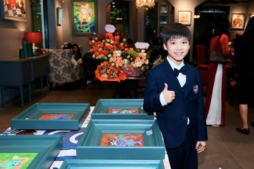 Họa sĩ nhí Đức Long mở triển lãm cá nhân ủng hộ những hoàn cảnh khó khăn
