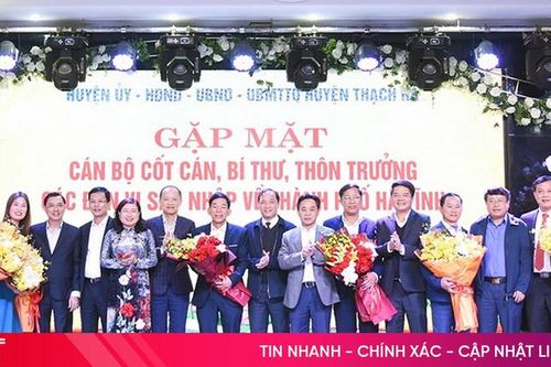 Gặp mặt cán bộ cốt cán, bí thư, thôn trưởng 11 xã của Thạch Hà sáp nhập vào TP Hà Tĩnh
