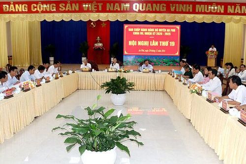 Ban Thường vụ Huyện ủy An Phú tổ chức Hội nghị Ban Chấp hành Đảng bộ huyện lần thứ 19
