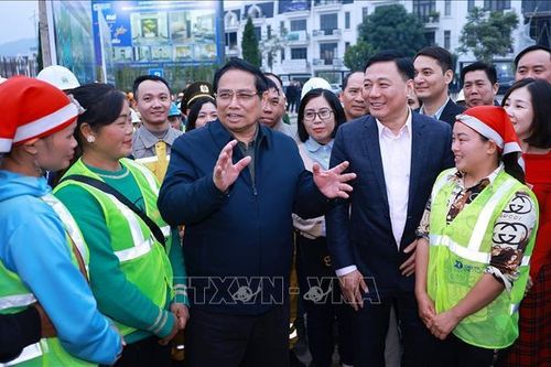Thủ tướng dự lễ khởi công, khảo sát các dự án hạ tầng tại Lào Cai