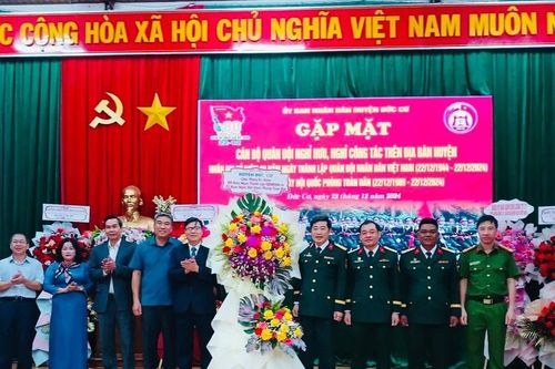 Đức Cơ gặp mặt cán bộ Quân đội nghỉ hưu, nghỉ công tác trên địa bàn