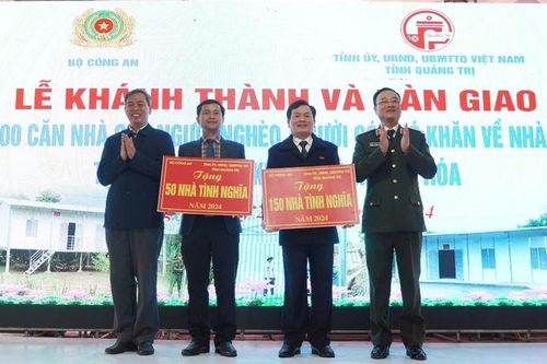 Bộ Công an hỗ trợ xây dựng 200 căn nhà tình nghĩa tại Quảng Trị