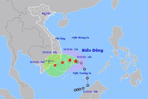 Áp thấp nhiệt đới mạnh lên thành bão số 10