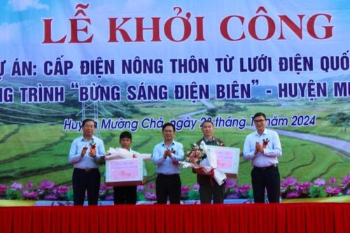 Điện Biên: Khởi công dự án cấp điện nông thôn từ lưới điện quốc gia cho 1.587 hộ dân huyện Mường Chà