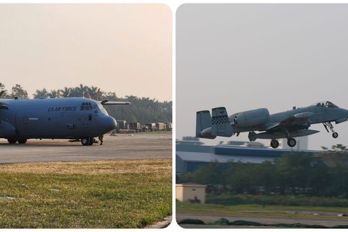 'Lợn lòi' A-10 và 'Ngựa thồ' C-130J kết thúc các hoạt động tại Triển lãm Quốc phòng quốc tế Việt Nam 2024