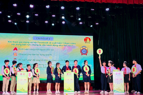 Sôi nổi Cuộc thi 'Văn hóa giao tiếp ứng xử trong thiếu nhi Thủ đô'