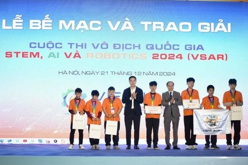 Cơn mưa giải thưởng tại Chung kết Cuộc thi Vô địch Quốc gia STEM, AI và Robotics 2024