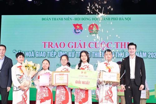 Tìm ra giải Nhất cuộc thi 'Văn hóa giao tiếp ứng xử trong thiếu nhi Thủ đô'
