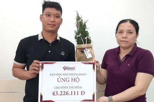 Chị Ninh Thị Diễm được bạn đọc ủng hộ hơn 43 triệu đồng